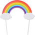 Flairs New York Happy Birthday Cake Toppers Party Props (Pack of 1, Rainbow and Clouds)