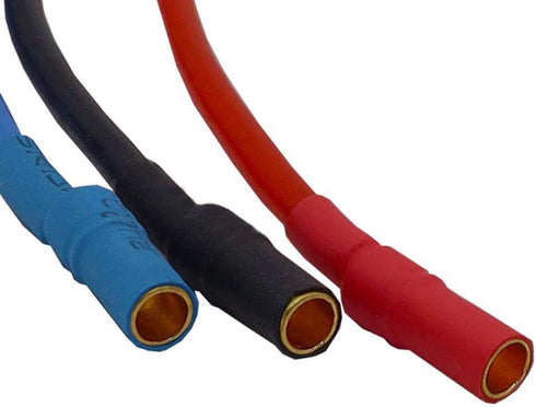 6pcs 3.5mm Banana Gold Bullet Connector Extension Cable for RC Brushless Motor ESC, 16AWG 30CM