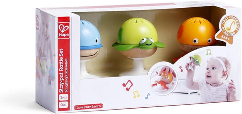 Set Set Hape Put-Stay Rattle | Three Sea Animal Suction Rattle Toys, Baby Educational Toy
