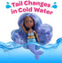 ADORA Water Wonder Mermaid Dolls with Color-Changing Tail in Cold Water, 7" Toy Baby Doll with Movable Waist, Birthday Gift for Ages 1+ - Oceana
