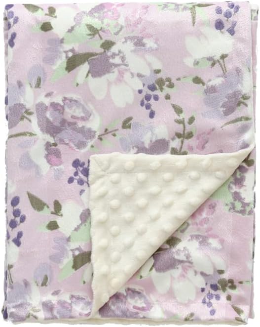 CREVENT Baby Girls Blanket for Crib Stroller Cot Cradle Car, Supper Soft
