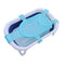 Baby Bath Seat Support Net, Newborn Bath Cushion Pad, Anti-Slip Infant Bathtub Sling for 0-18 Months Light Blue