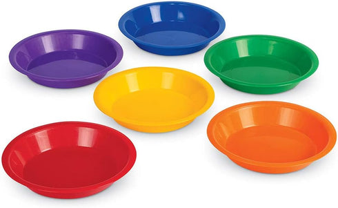 Learning Resources Three Bear Family Sorting Bowls, Set of 6, Multi-color, 6" Diameter, Ages 4+