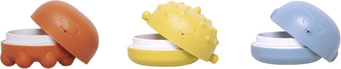 Ubbi Muted Color Bath Squeeze Toys, Baby Bath Accessory Water Toys for Toddler Bath Time Play