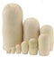 Moonmo 10pcs Beautiful Handmade DIY Blank Wooden Russia Nesting Dolls Gift Russian