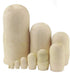 Moonmo 10pcs Beautiful Handmade DIY Blank Wooden Russia Nesting Dolls Gift Russian