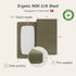 Pack Mini Crib Sheets - Organic Cotton Muslin Fitted Crib Sheet Fitted for and Play - Ultra-Soft and Breathable Crib