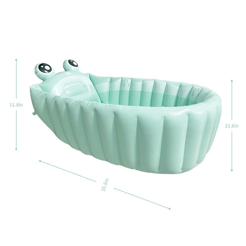 HotMax Inflatable Baby Bathtub Portable Travel Bath Tub for Infants to Toddler Foldable Non Slip Spa Tub with Air Pump