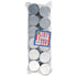 U.S. Toy Metal Carnival Cans, Silver (GS93)