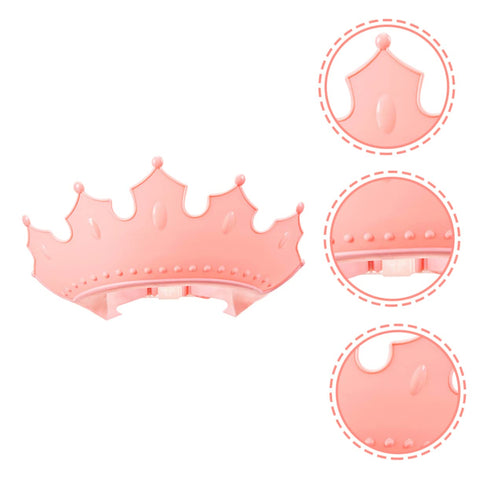KOMBIUDA Boy Girl Bath Caps Adjustable Shampoo Hat for Boy Girl Crown Shape Design for Fun Bathing Protects Eyes