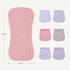 Gelisite 6 Pack Cotton Baby Burp Cloths Extra Absorbent Soft for Baby Boys and Girls