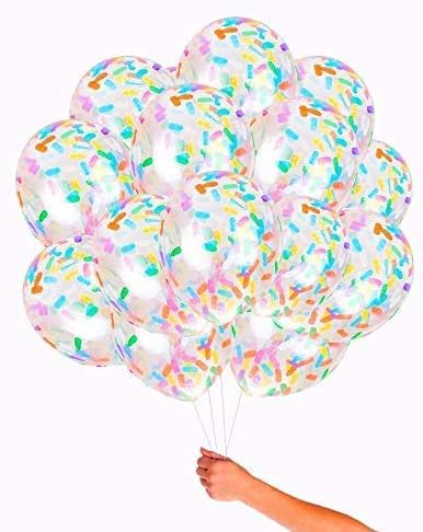 Party Balloon Birthday Balloons Pack, Ice Cream Sprinkle Balloons (24PCS)