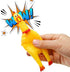 Gejoy 15 6.3 Inch(Yellow) Pcs Rubber Screaming Chicken Queeze Novelty Toys Squeaky Noise Shrilling Shrieking Squawking