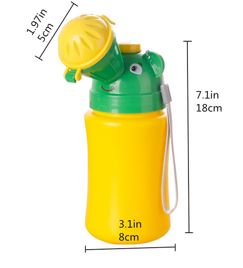 HiCat Kids Baby Child Portable Potty, Mini Outdoor Urinal Emergency Toilet for Camping Car Travel and Toddler Potty Pee