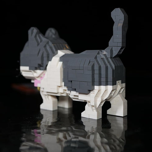 Myweyde 673Pcs) Black Cat Building Blocks, Micro Building Blocks Cats, Cute Animal Series Micro Mini Building Blocks