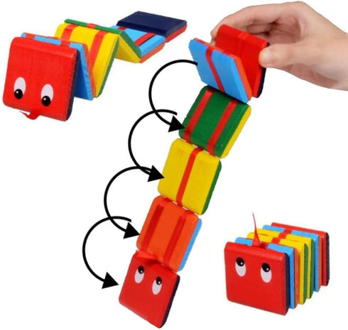 AMOR PRESENT 2PCS Jacob's Ladder, Wooden Fidget Toy for Kids, Classic Toy Jacobs Ladder