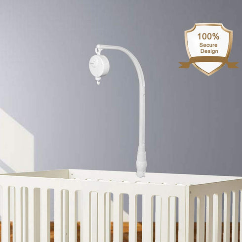 AFUNTA 23 Inch Baby Mobile for Crib, Adjustable RotatableCrib Mobile Arm with Music Box, Crib Mobile for Baby Nursery