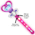 ArtCreativity 13.5 Inch Purple Light Up Heart Toy Wand with Sound - Spinning LEDs and Sound Effects for Kids