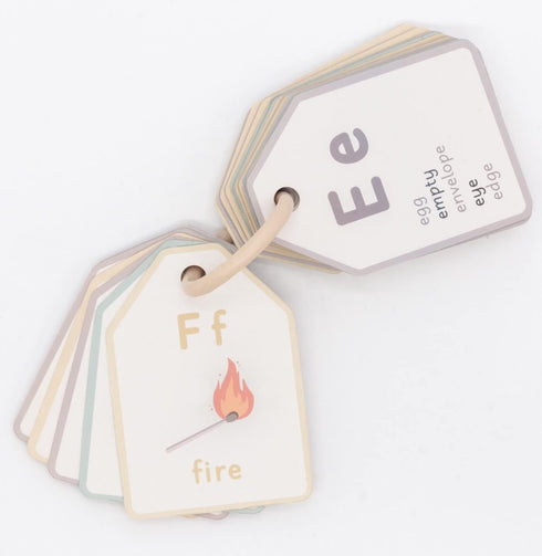 Bible ABC Flash Cards Preschool Sunday School Toys Christian Homeschool Alphabet Ring Cards Toddler ABC Phonic Letters & Words