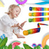 Catch Tail Foam Balls, Soft Rainbow Play Ball, Educational Sports Playground Balls for Kids, Sensory Training, 23.62