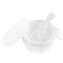 Bumkins Silicone Baby Feeding Set, Suction Bowls for Baby and Toddler with Spoon and Lid, Platinum Silicone Bowl