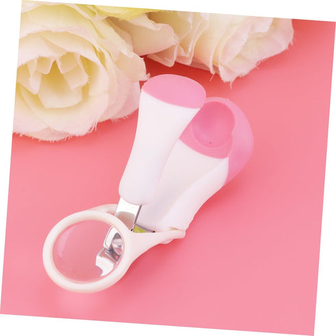 Set SHOWERORO Nail Care Portable Pink Nail Clippers Tweezers Scissors for Newborns Boy Girl Durable Grooming Kit