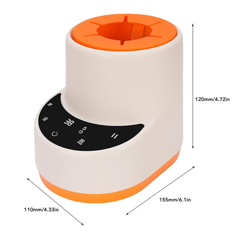 Brrnoo Baby Bottle Shaker Warmer Waterless Milk Warmer with Shake Function, Portable Baby Bottle Heater & Defroster