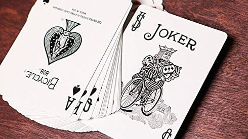 Orange Rider Bicycle Playing Cards - Poker Size Deck by USPCC