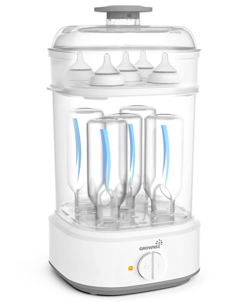 Bottle Sterilizer, Baby Bottle Steam Sterilizer, Electric Baby Bottle Sanitizer with Timer