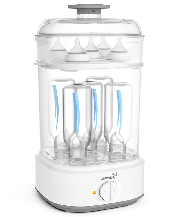 Bottle Sterilizer, Baby Bottle Steam Sterilizer, Electric Baby Bottle Sanitizer with Timer