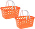 NUOBESTY 2pcs Mini Toy Shopping Basket Kids Grocery Basket with Handles Easter