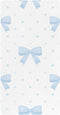 CZXW Watercolor Bows Blue Crib Sheets Fitted 52" x 28" Natural Cotton Soft