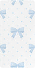 CZXW Watercolor Bows Blue Crib Sheets Fitted 52" x 28" Natural Cotton Soft