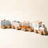 ibwaae Wooden Train Set for Baby Toys, 12 PCS with Numbers and Blocks for Toddler Boys and Girls Birthday Gifts