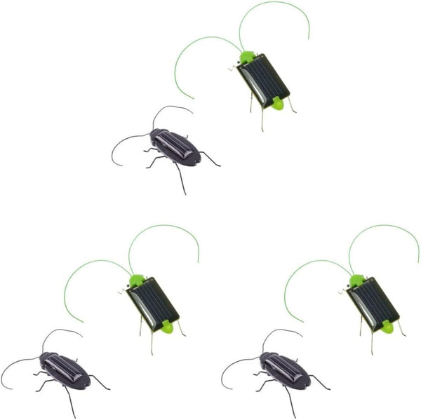 6pcs Lifelike Grasshopper Solar Powered Insect Toys - Moving Solar Toys for Boys Girls Educational Science