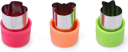 13 Set Leking Pcs Wooden Kids Kitchen Knife, Kids Knife with Gloves Cutting Board Bear Sandwich Cutter Fruit Vegetable