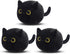 Black Cat Plush, 3Pcs Cute Mini Stuffed Animal for Home Decoration, Soft Cat Plush Birthday Gift for Kids Boys Girls