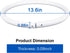 Basketball Rim Replacement for Poolmaster Splashback - Outdoor Pool Basketball Hoop Rebounder Game