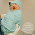 OWLOWLA Swaddle Blanket and Hat Set, Newborn Swaddle Wrap Baby Receiving Blanket for Baby Boys Girls