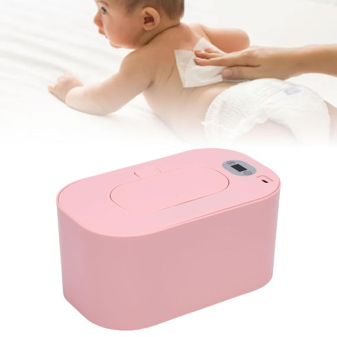 NOENNULL Baby Wipe Warmer Safe USB Powered Fast and Even Heating Portable Wipe Heater for Home Car Outdoor (Roseate