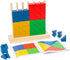 VATTAL Montessori Wooden Stacking Toy for Kids - Toddler & Preschool STEM Learning