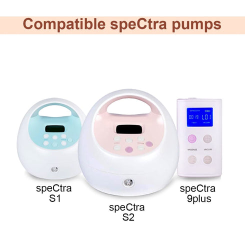 Maymom Flange Adapter for Spectra S1, S2 - Connects Maymom Breastshield/Bottle with Spectra Backflow Protector