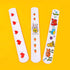 HappyHapi 42 Pack Slap Bracelets, DIY Blank Soft Wristbands for Birthday, Halloween, Christmas Party Favors