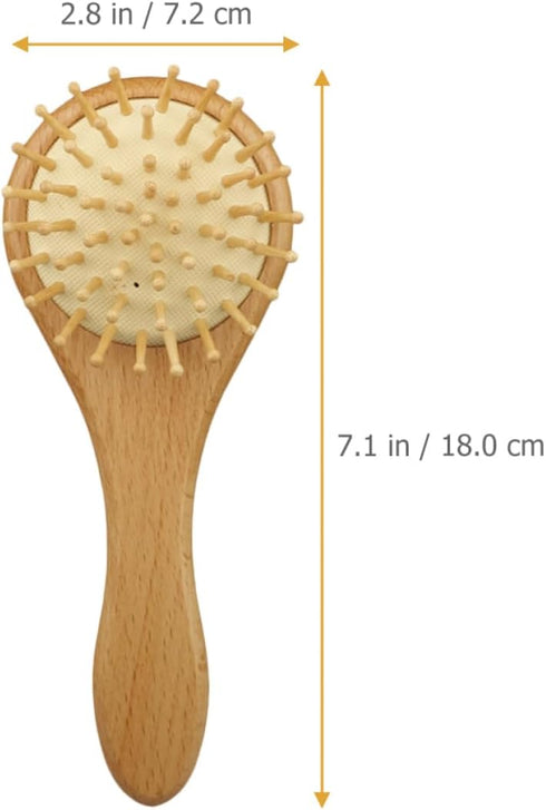 Essential Newborn Hair Care Kit - Wool Brush and Wooden Comb