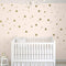 TOARTi Stars Wall Decals (124 Decals) - Removable Wall Stickers for Baby Kids Nursery Bedroom, Gold Stars