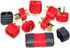 10 Pairs Amass T-Plug Connector, Anti-Slip Male and Female Adapters with Caps for RC LiPo Battery Motor ESC