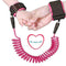 Anti Lost Safety Wrist Link Child Safety Harness Strap Rope Leash Walking Hand Belt Band Wristband (1.5m Pink)