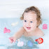 1-3, Set Swimming Bath Toys for Toddlers No Hole Cute Light Up Bathtub Toys Floating Rubber Sea Animal with Flashing