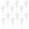 ZCYSRLQIN 12 Pcs White Hand Clappers 7.5 Inch Clappers Noisemakers Noise Makers Party
