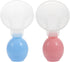 Set 2pcs Abaodam Manual Breast Pump for New Mothers, Portable Breastfeeding Suction Device with (Pink Blue)